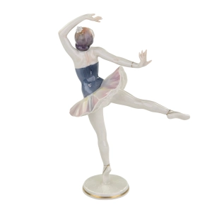 79513 HUTSCHENREUTHER C. WERNER ŚLICZNA RĘCZNIE MALOWANA FIGURKA BALETNICY (5).jpg