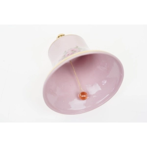75728 CHODOV KOLEKCJONERSKI DZWONEK DZWONECZEK Z RÓŻOWEJ PORCELANY (3).jpg