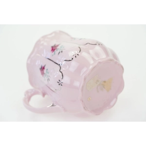 70845 CHODOV KUBEK HANKA Z RÓŻOWEJ PORCELANY KWIATY I SREBRZENIAMI (4).JPG