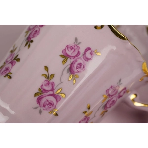 44244 LOUČKY LEANDER AMIS RÓŻOWA PORCELANA FILIŻANKA ZE SPODKIEM RÓŻYCZKI (3).jpg