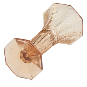 79560 ZAWIERCIE NIETYPOWY ŁOSOSIOWY WAZON NA STOPIE W STYLU ART-DECO #198 RĘCZNIE SZLIFOWANY (12).jpg