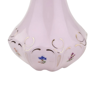 79601 CHODOV LENKA WAZON Z RÓŻOWEJ PORCELANY DEROBNE KWIATUSZKI RELIEFY I ZŁOCENIA (5).jpg