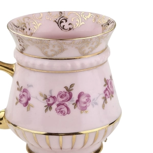 79610 UPAK CARLSBAD KUBEK FILIŻANKA Z RÓŻOWEJ PORCELANY W RÓŻYCZKI (6).jpg