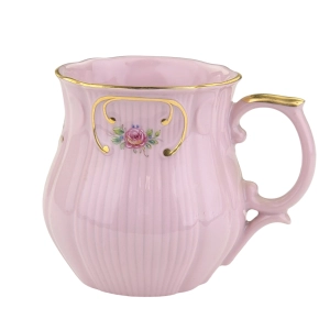 79619 STRUŽNA ŁADNY KUBEK Z RÓŻOWEJ PORCELANY RĘCZNIE MALOWANE RÓŻYCZKI (2).jpg