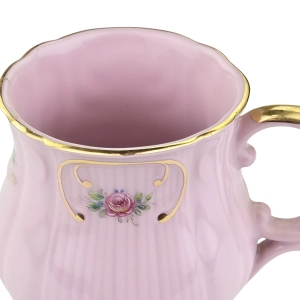 79619 STRUŽNA ŁADNY KUBEK Z RÓŻOWEJ PORCELANY RĘCZNIE MALOWANE RÓŻYCZKI (3).jpg