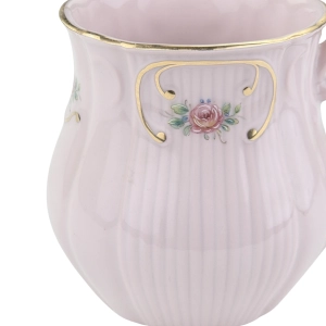 79619 STRUŽNA ŁADNY KUBEK Z RÓŻOWEJ PORCELANY RĘCZNIE MALOWANE RÓŻYCZKI (5).jpg