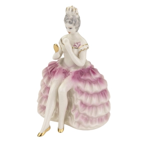 79635 JEZELA DAMA Z LUSTERKIEM DAMA ZE ZWIERCIADŁEM FIGURKA RĘCZNIE MALOWANA SYGNOWANA (2).jpg