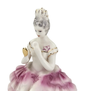 79635 JEZELA DAMA Z LUSTERKIEM DAMA ZE ZWIERCIADŁEM FIGURKA RĘCZNIE MALOWANA SYGNOWANA (3).jpg