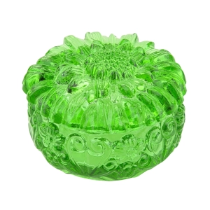C. SCHLEVOGT PUZDERKO Z CHRYZANTEMĄ W KOLORZE URANOWEJ ZIELENI