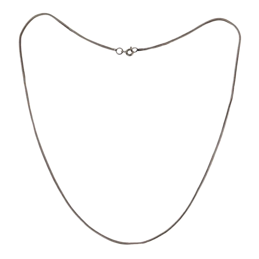 79654 SREBRO PRÓBA 925 ŁAŃCUSZEK LISI OGON KOLIA W STARYM STYLU WAGA 3,4 G DŁ. 49 CM (1).jpg