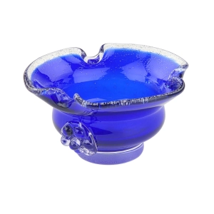 79677 LEDNICKE ROVNE DESIGNERSKI KOBALTOWA CZARKA POPIELNICA Z MALINKĄ J. TARABA (2).jpg