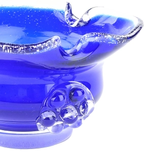 79677 LEDNICKE ROVNE DESIGNERSKI KOBALTOWA CZARKA POPIELNICA Z MALINKĄ J. TARABA (6).jpg