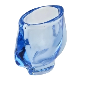 79714 HEŘMANOVA HUŤ F. VIZNER BŁĘKITNY DESIGNERSKI WAZONIK (4).jpg