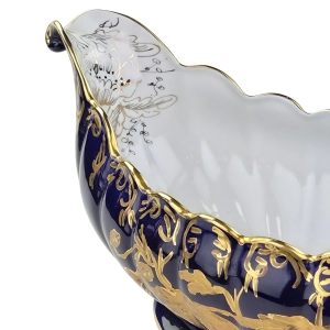 79860 CROWN REGENT KOBALTOWA ŻARDINIERA GONDOLA ZŁOTEM MALOWANA (9).jpg