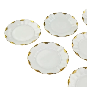 79890 WEIMAR BIEL I ZŁOCENIA KOMPLET ELEGANCKICH TALERZYKÓW DESEROWYCH (4).jpg