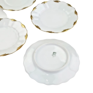 79890 WEIMAR BIEL I ZŁOCENIA KOMPLET ELEGANCKICH TALERZYKÓW DESEROWYCH (10).jpg