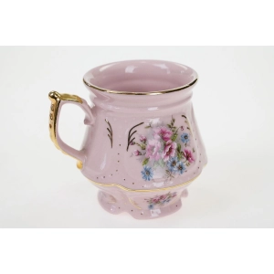 51527 CHODOV ANFRA FILIŻANKA KUBEK Z RÓŻOWEJ PORCELANY BUKIETY KWIATÓW (4).JPG
