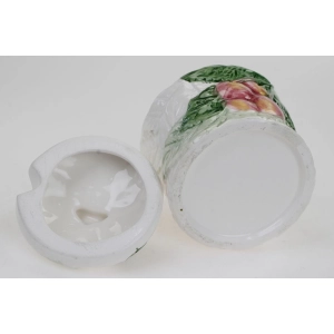 54486 CERAMICZNY POJEMNIK NA DŻEM MIÓD RĘCZNIE MALOWANE WISIENKI (4).JPG