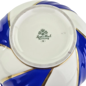 79903 ROSENTHAL WAZON KOŚĆ SŁONIOWA I SZAFIROWE DEKORACJE (9).jpg