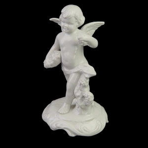 KÜPS WILHELM ROTHIRSCH FIGURA ANIOŁA AMORKA Z WINOGRONAMI