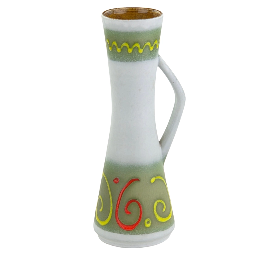 79948 BAY KERAMIK ŁADNY CERAMICZNY WAZON Z LAT 60-TYCH (1).jpg