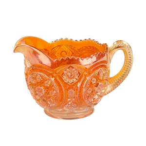 79991 IMPERIAL GLASS CARNIVAL GLASS BELLAIRE IRYZOWANY DZBANUSZEK MLECZNIK (1).jpg