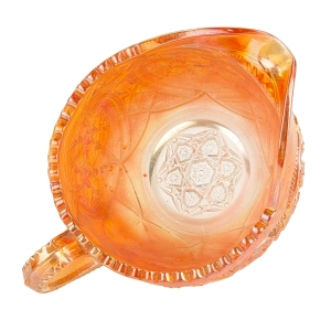 79991 IMPERIAL GLASS CARNIVAL GLASS BELLAIRE IRYZOWANY DZBANUSZEK MLECZNIK (7).jpg