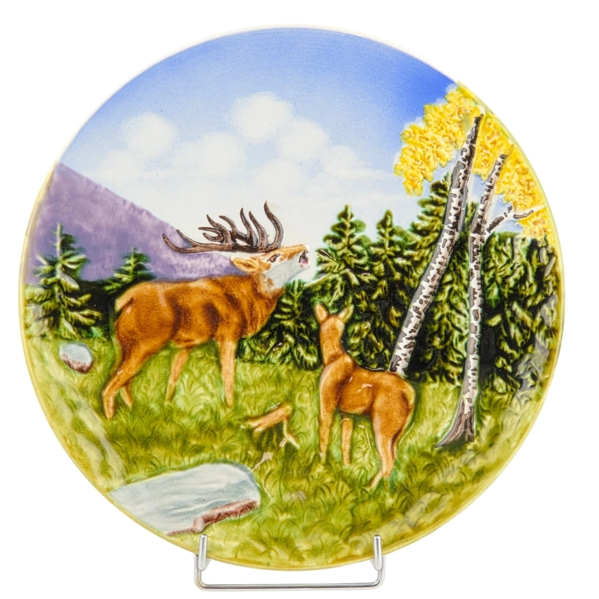 80020 SCHRAMBERG PATERA Z JELENIEM RĘCZNIE MALOWANA DO ZAWIESZENIA (1).jpg