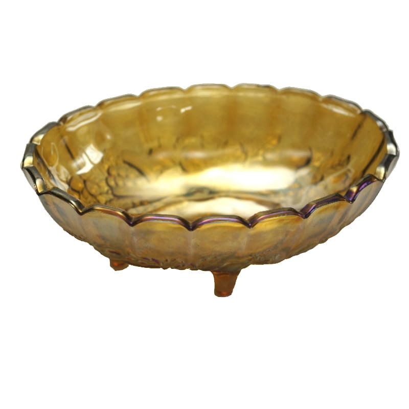 DUŻA IRYZOWANA PATERA CARNIVAL GLASS OWOCE.jpg