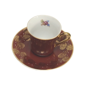 BOHEMIA CZEKOLADOWA ŚLICZNOTKA ZŁOTE LISTKI I KWIATECZKI